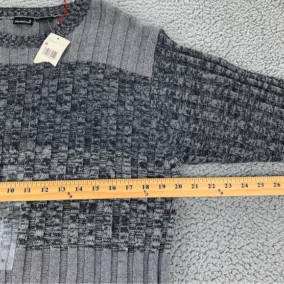 North Crest Women’s Gray Ramie Cotton Blend Crewneck Pullover Sweater   Size: M - Picture 6 of 12